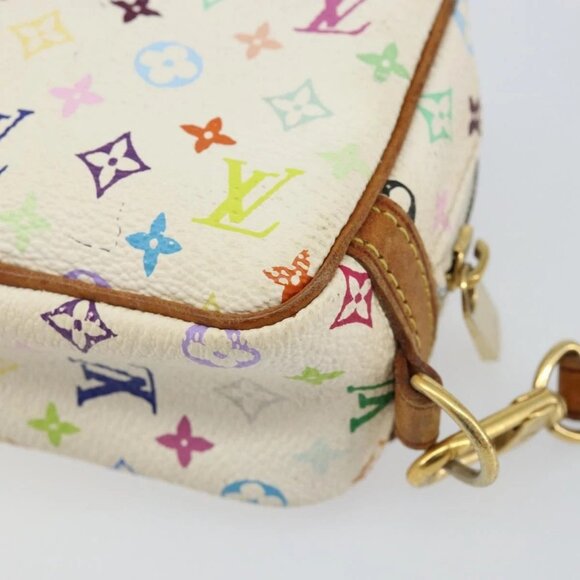 LOUIS VUITTON Monogram Multicolor Trousse Wapity Pouch White M58033 Auth 142993 - Picture 2 of 16